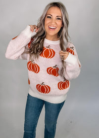 Cream Pumpkin Sweater