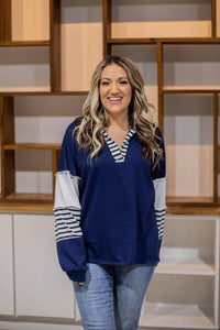 Nantucket Navy Collar Pullover