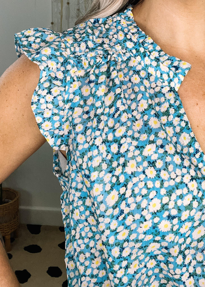 Daisy and Blue Ditsy Floral Blouse