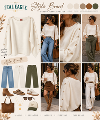 Dolman Knit Sweater with Button Detail