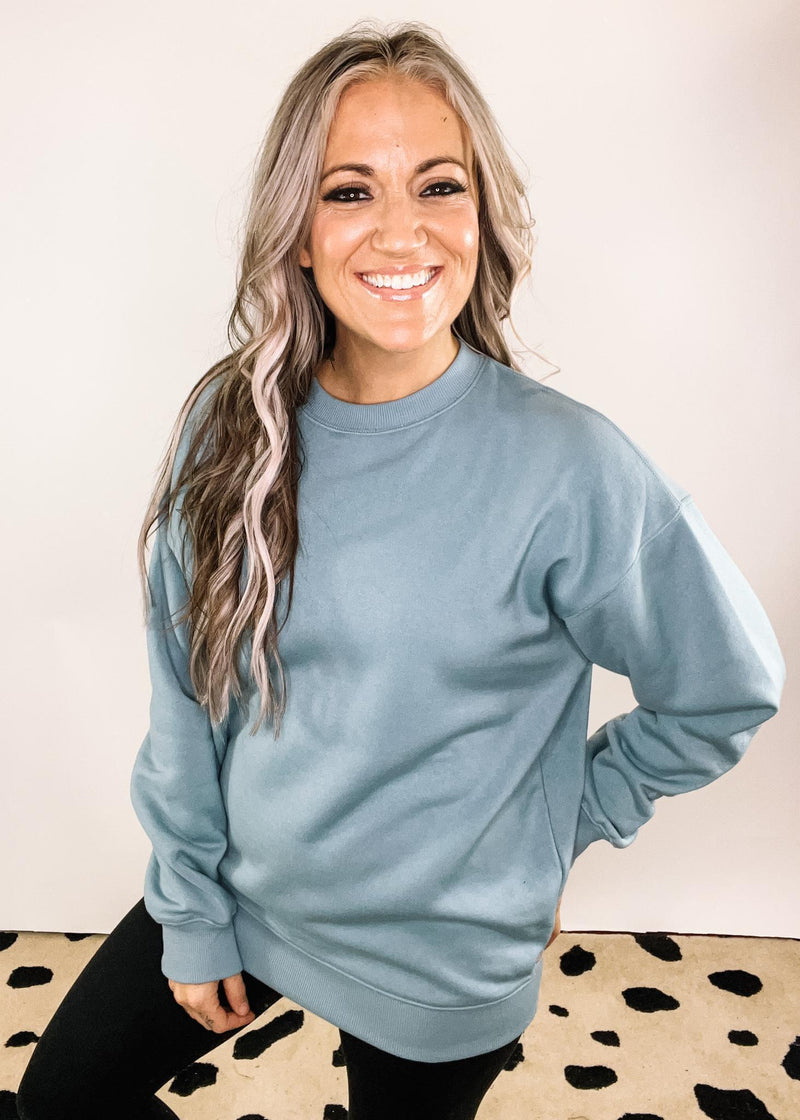 A - Fleece Round Neck Sweatshirt