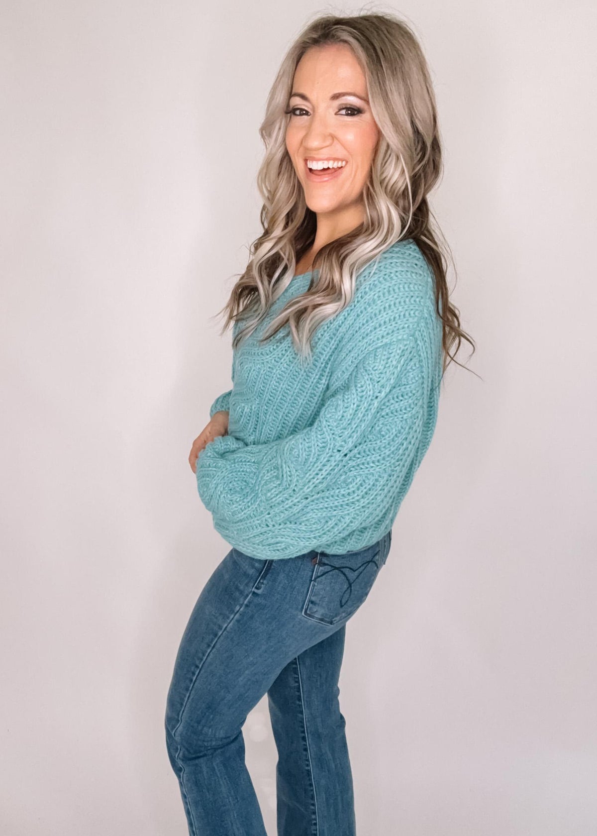 BLACK FRIDAY Mint Knit Sweater