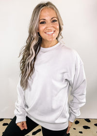 A - Fleece Round Neck Sweatshirt