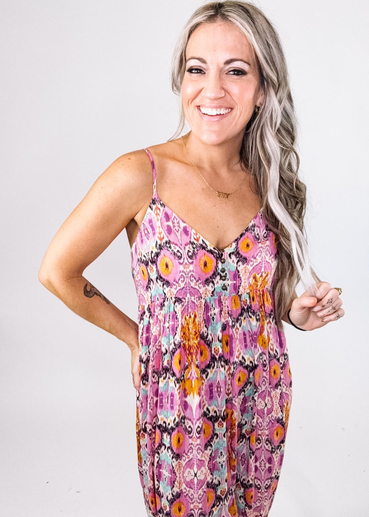 Boho Printed Sleeveless Jumpsuit