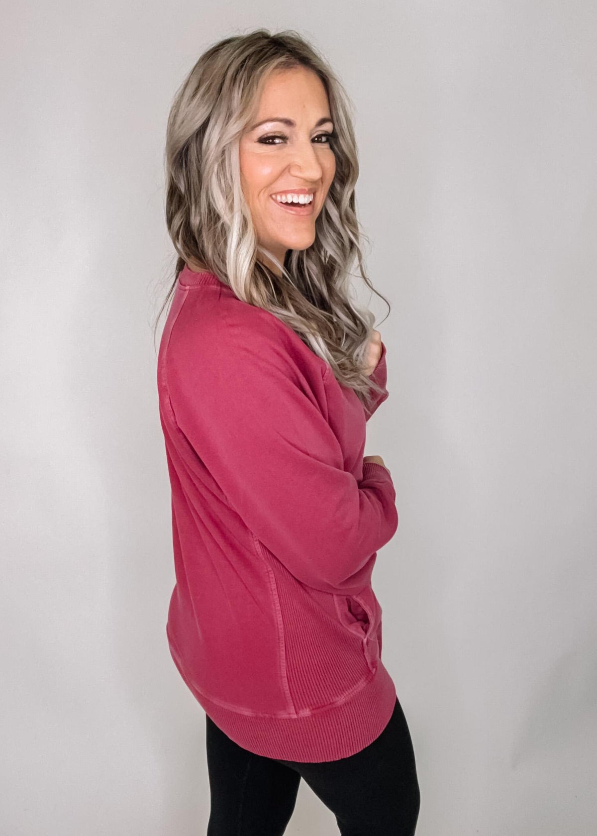 French Terry Pullover with Pockets