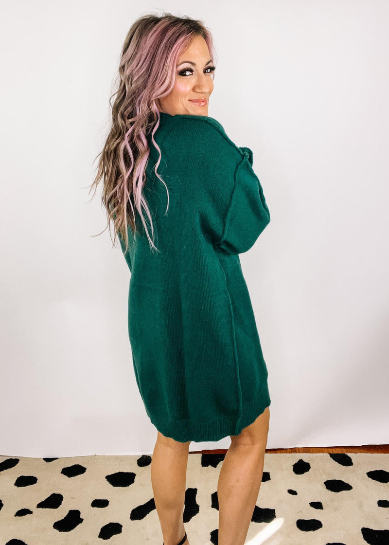 Oversized Tunic Sweater Dress