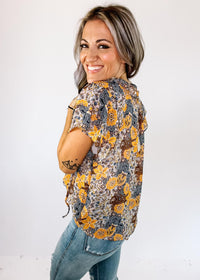 Printed Chiffon Blouse