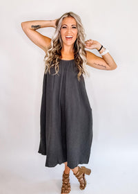 Gauze Midi Dress