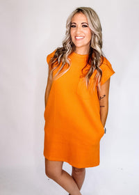 Sleeveless Textured Mini Dress with Pockets
