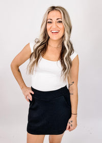 High Waist Casual Skort