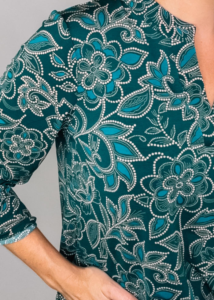 Hunter Green Lizzy Top