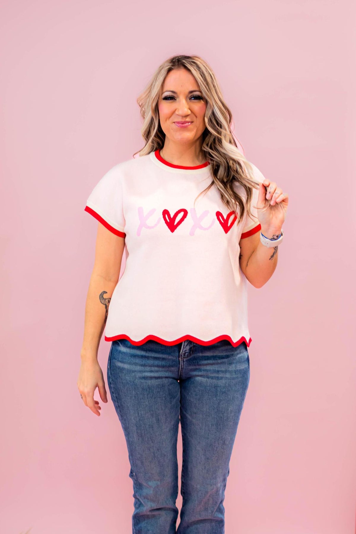 XoXo Scallop Hem Cutie Top