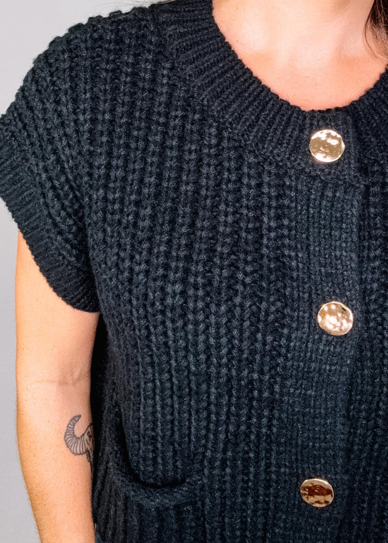 Oversized Button Down Knit Sweater